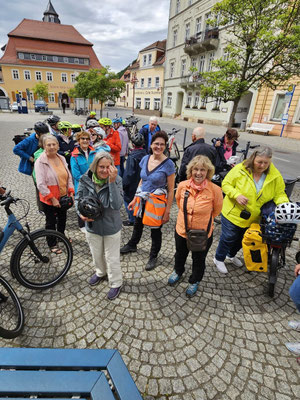 Die Gruppe der Radelnden © Uta Liekefeld