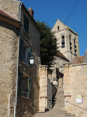 L'entrata della chiesa d'Auvers-sur-Oise