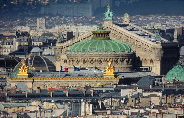 L'Opéra Garnier vu de Notre-Dame