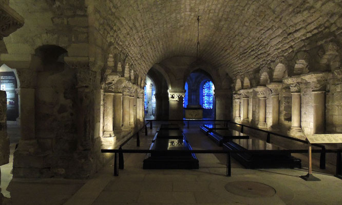 Vista generale della cripta