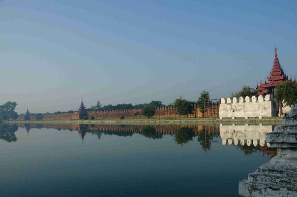 Der alte Königspalast in Mandalay