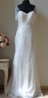 379 - abito da sposa in perline