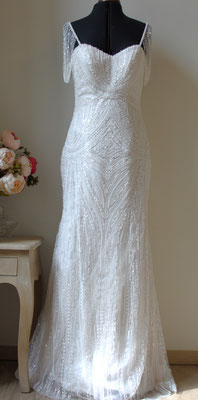 379 - abito da sposa in perline