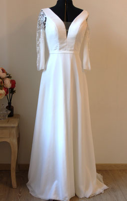 1619 - abito da sposa in georgette