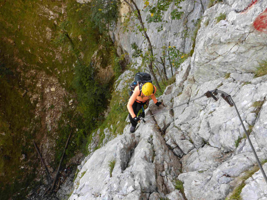 Klettersteig Drachenwand Klettersteigkurs Bergführer