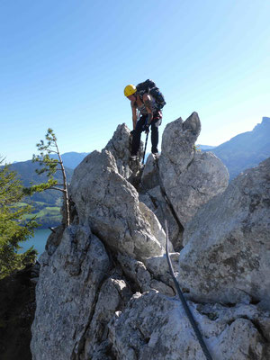 Klettersteig Drachenwand Klettersteigkurs Bergführer