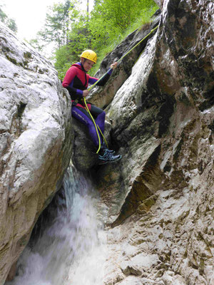 Canyoning Almbach Almbachklamm Burgau Bruggraben Klamm