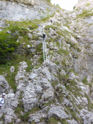 Klettersteig Klettersteigkurs Salzkammergut Drachenwand Bergführer