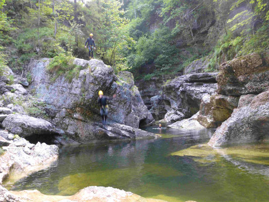 Canyoning Almbach Almbachklamm Strubklamm