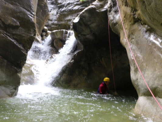 Canyoning Almbach Almbachklamm Burgau Bruggraben Klamm