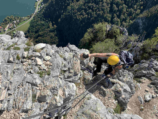 Klettersteig Drachenwand Klettersteigkurs Bergführer