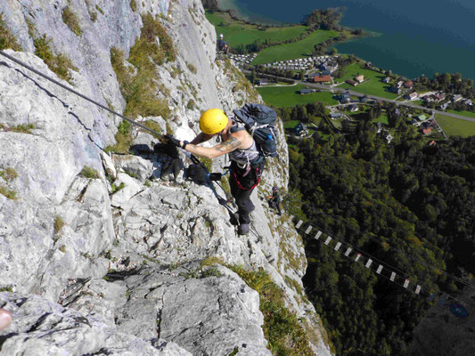 Klettersteig Drachenwand Klettersteigkurs Bergführer