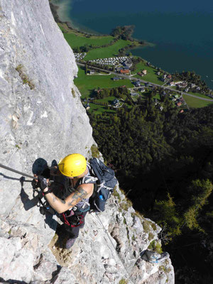 Klettersteig Drachenwand Klettersteigkurs Bergführer