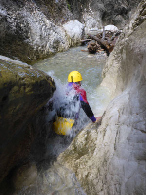 Canyoning Almbach Almbachklamm Burgau Bruggraben Klamm