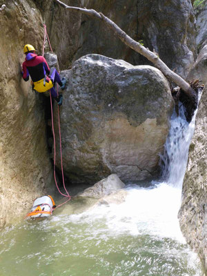 Canyoning Almbach Almbachklamm Burgau Bruggraben Klamm