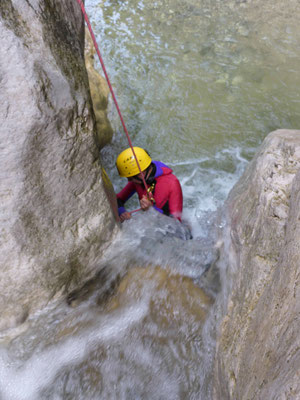 Canyoning Almbach Almbachklamm Burgau Bruggraben Klamm