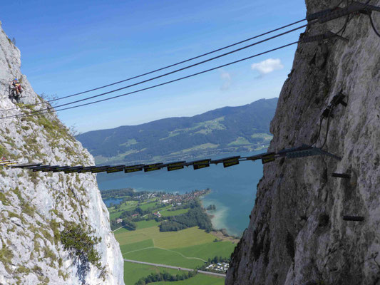 Klettersteig Klettersteigkurs Salzkammergut Drachenwand Bergführer