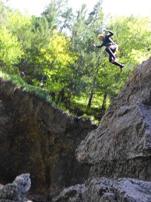 Canyoning Almbach Almbachklamm Burgau Bruggraben Klamm