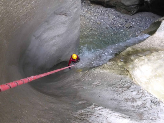 Canyoning Almbach Almbachklamm Burgau Bruggraben Klamm