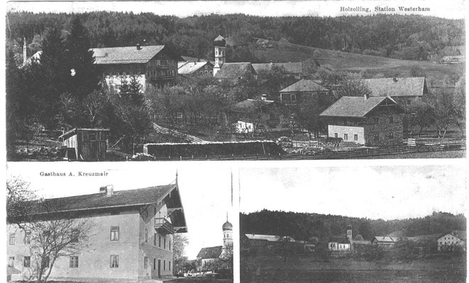 Postkarte von Holzolling um 1910