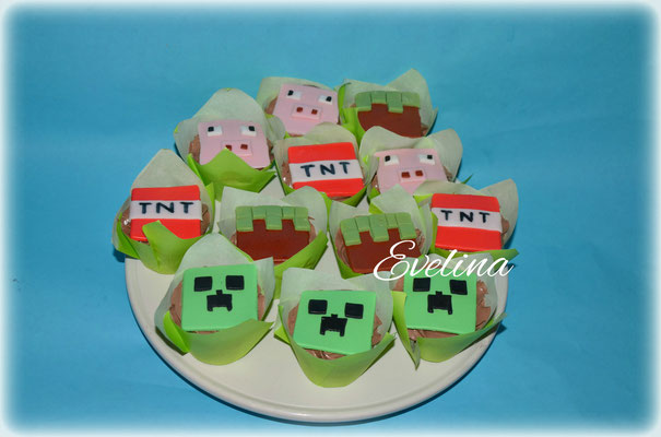 Cup-cakes "Minecraft"