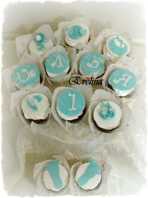 Cupcake "Happy 1st. Birthday!"