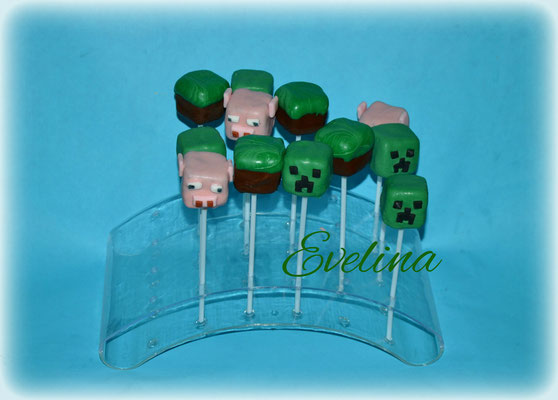 CP 18 Cake-pops "Minecraft"