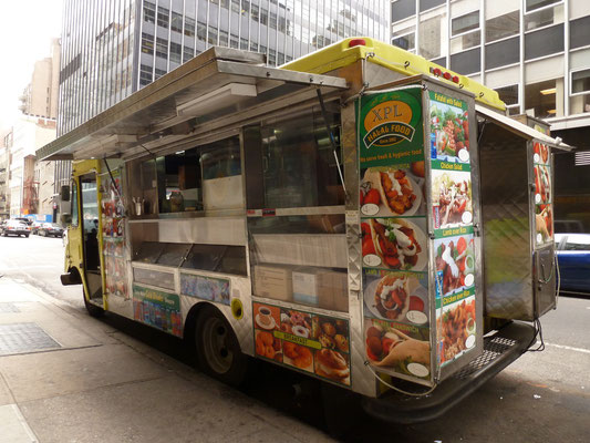 Einer von New York's typischen Foodtrucks.