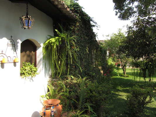 Ein Garten ist schön in Antigua.