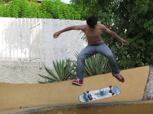 Skateboarder im Parque Ruben Dario.