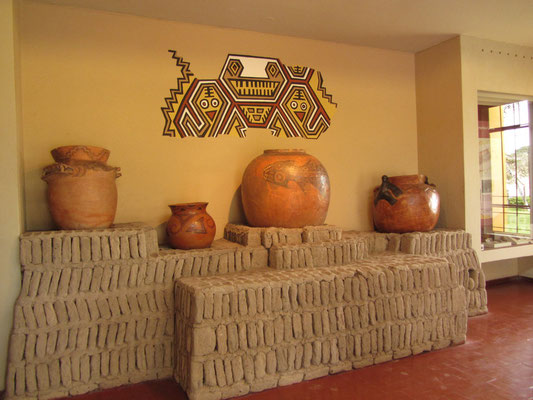 Im kleinen Museum des Huaca Pucllana.