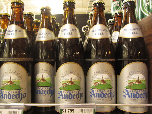 Chilenen lieben deutsches Bier. Sogar Bier aus Andechs ist erhältlich.