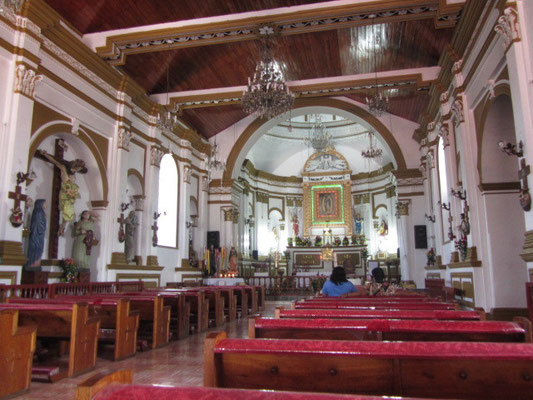 In der Kirche auf dem Cerro de Guadalupe.