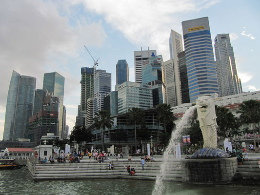 Der/die/das Merlion - Das Wahrzeichen Singapurs. (Marina Bay)