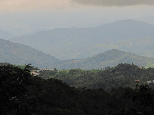 Blick vom Eingtangsbereich des Mt. Kinabalus.