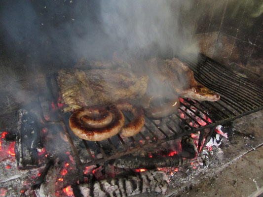 Under bestes Sonntägliches Asado. Facundos Vater hat jahrzehntelange Erfahrung mit dem Grillen von Fleisch und das schmeckt man. Best BBQ ever!