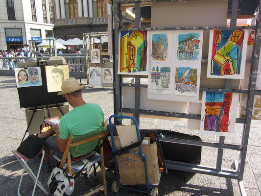 Maler auf dem Plaza de Armas.