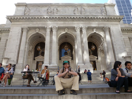 Die New York Public Library, also die Stadtbücherei von New York.