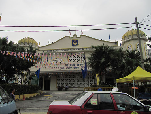 Der größte Sikh-Tempel Südostasiens.