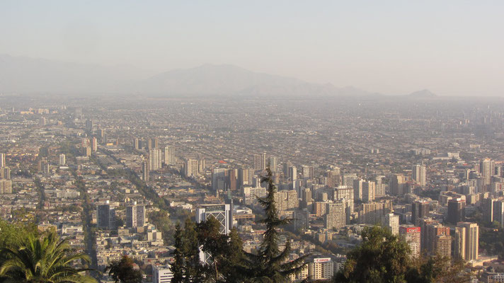 Blick vom Cerro San Cristóbal .