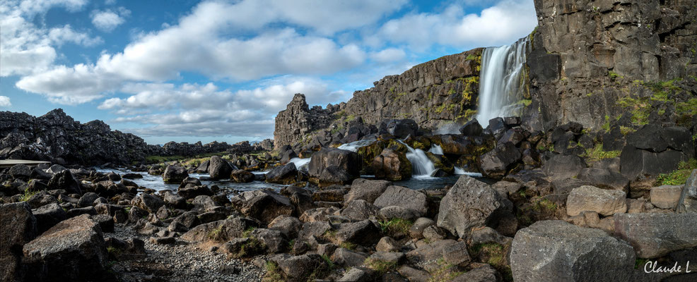 Oxarafoss, Parc national Thingvellir