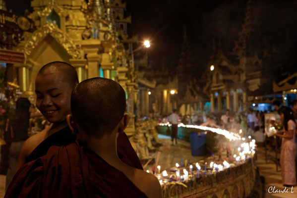 Rangoon,Pagode de Swedagon,La fête des Lumières