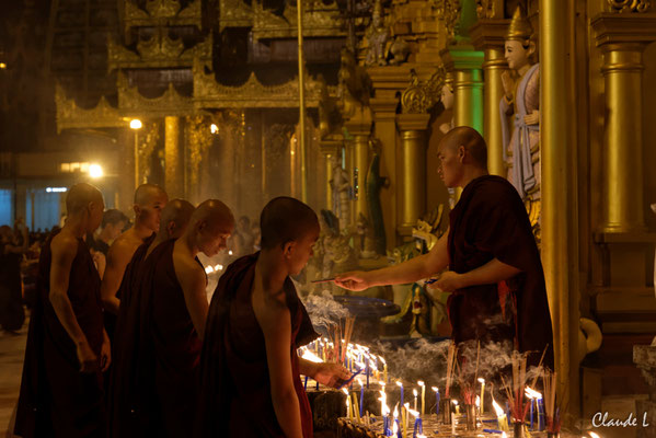 Rangoon,Pagode de Swedagon,La fête des Lumières