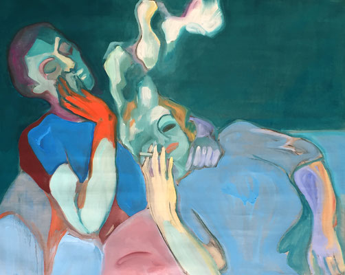 smoke - 2019 – oil on canvas, 60 x 90 cm