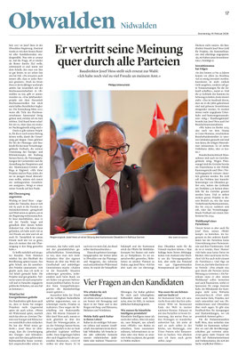Obwaldner Zeitung vom 19.02.2022