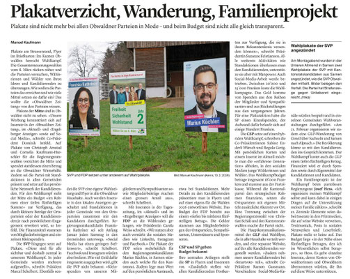 Obwaldner Zeitung vom 12.02.2026