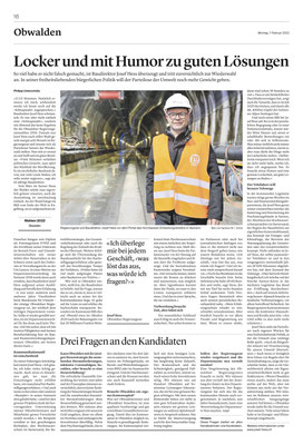 Obwaldner Zeitung vom 07.02.2022