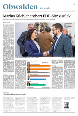 Obwaldner Zeitung vom 9.03.2026