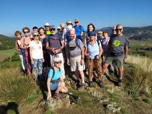 Au sommet de la roche de Flayac