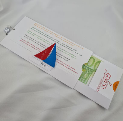 nochmal ziehen, Spannung muss sein und das Boot segelt los.